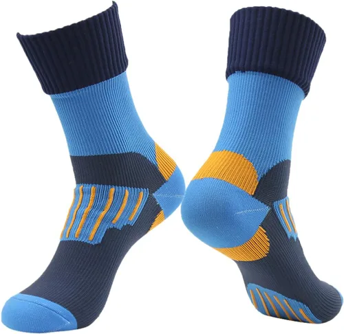 Vista 21 de RANDY SUN Waterproof Socks, Unisex Cycling/Hunting/Fishing/Running Ankle Socks 1&2 Pair 1 par de calcetines negros y grises.