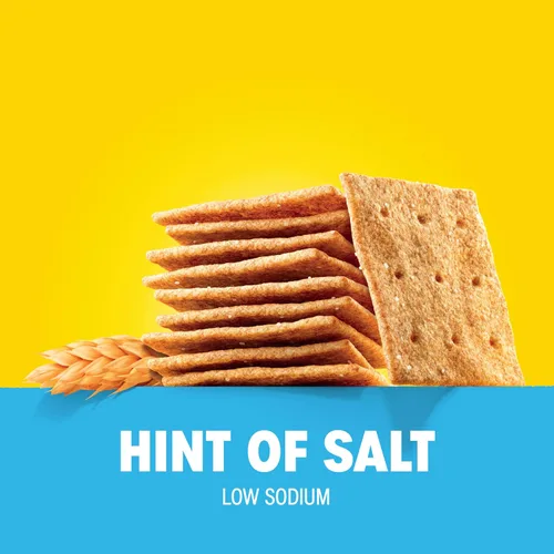 Vista 5 de Wheat Thins Galletas con un toque de sal, bajas en sodio, galletas integrales de trigo, paquetes a granel, 6 cajas de 8.5 onzas cada una Galletas