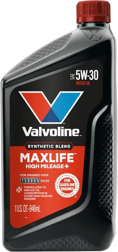 Vista 41 de Valvoline - Aceite de alto millaje 150 K con MaxLife Plus Technology, SAE 5W-20, 1 cuarto de galón