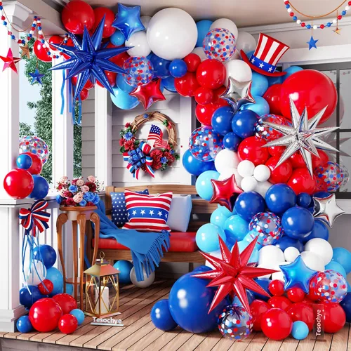 Vista 13 de Tesochye 161pcs Halloween Balloon Garland Kit with Happy Halloween Banner Black Orange Green Purple