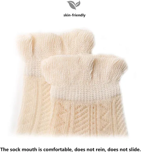 Vista 4 de Fatu Fashion - Pack de 5 calcetines para bebés recién nacidos para bebés y niños pequeños calcetines transpirables y suaves absorben el sudor