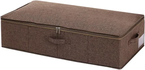 Vista 2 de Bolsas de almacenamiento de ropa transpirables plegables para debajo de la cama, caja de almacenamiento para ropa de cama de edredón, colchas