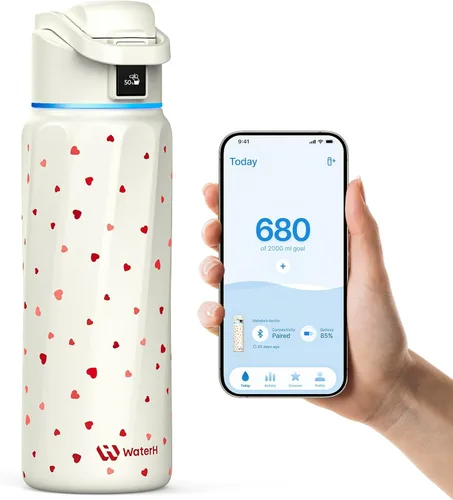 Vista 21 de WaterH BOOST - Rastreador inteligente de botellas de agua con recordatorio Negro