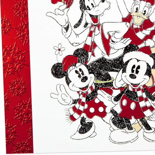 Vista 5 de Hallmark Disney - Tarjetas de Navidad en caja, Mickey Mouse y sus amigos (16 tarjetas y 17 sobres) (1XPX5519)