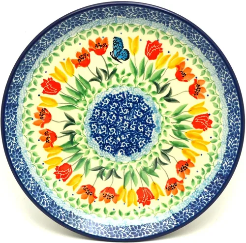 Vista 10 de Plato de cerámica polaca - Ensalada/Postre (7 3/4") - Otoño