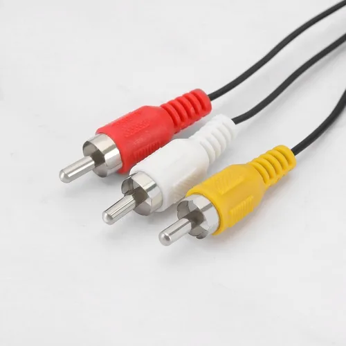 Vista 5 de 2 cables de repuesto de cable de video compuesto AV compatible con Nintendo 64 N64GamecubeSNES AV cables de repuesto