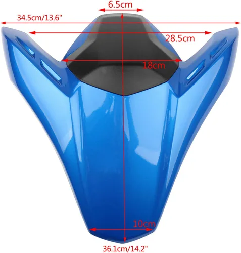 Vista 2 de Bruce & Shark Cubierta de carenado de asiento trasero ABS para Kawasaki Z900 Z ABS 2017-2019 Azul