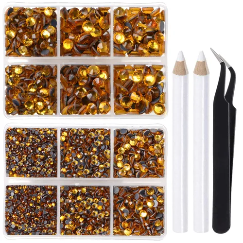 Vista 55 de LPBeads 10000 unidades de diamantes termoadhesivos SS6 amatista con parte trasera plana, gemas de diamantes de imitación de cristal redondas