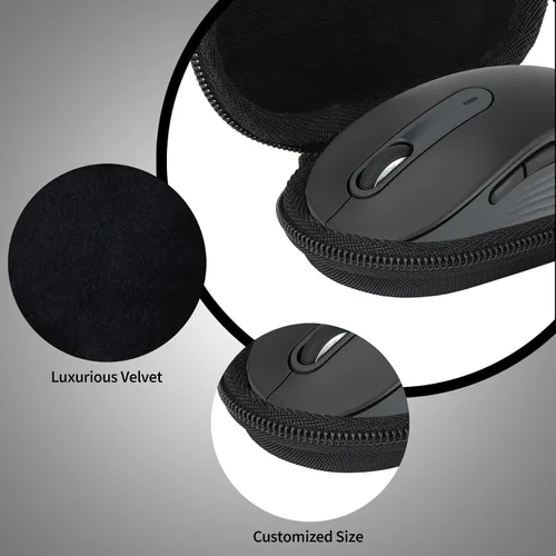 Vista 4 de Funda compatible con Logitech Signature M650 / M550 - Mouse de manos pequeñas a medianas (grafito)