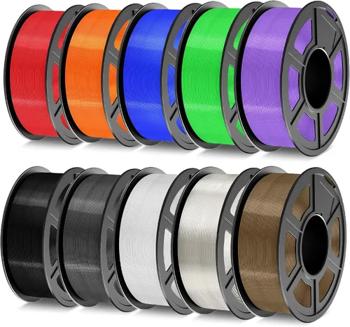 Vista 29 de TECBEARS Filamento PETG 1.75, paquete de 4.4 lbs, Multi T2506