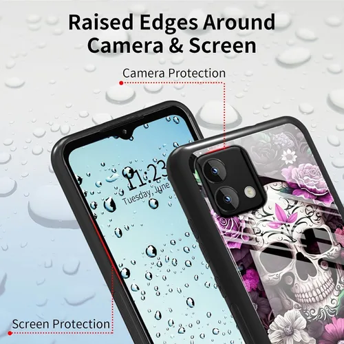 Vista 336 de Funda para Motorola Moto G Stylus 5G 2021 de vidrio templado, funda negra con diseño de mujer negra africana para mujeres y hombres, antiarañazos, a
