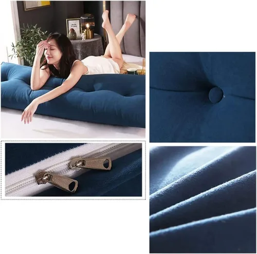 Vista 3 de Almohada triangular para cabecero, cojín grande para cabecero con cuña, almohada de lectura, respaldo de posicionamiento, cojín para cama de día