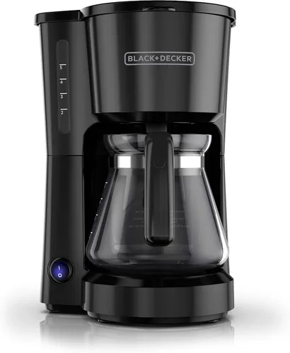 Vista 9 de BLACK+DECKER Cafetera de 5 tazas con interruptor de encendido/apagado, función Sneak-A-Cup y ventana de agua de fácil visión, color negro