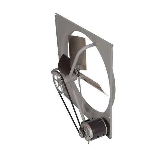 Vista 8 de TPI Corporation CE-30B Extractor comercial, monofásico, 30" de diámetro, 120 voltios, transmisión por correa, sin protección/obturador