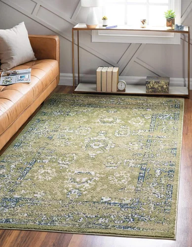 Vista 13 de Unique Loom Sumter Collection Edmunds - Alfombra de área (2 pies x 6 pies, gris/marfil)