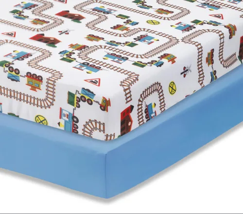 Vista 44 de Everyday Kids Paquete de 2 Sábanas Bajeras para Cuna para Niña, 100% Sábana de Bebé de Microfibra Suave y Transpirable, Se Adapta a Colchones