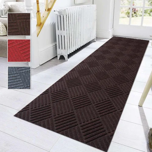 Vista 3 de Goasis Lawn Tapete resistente para puerta al aire libre, grande, lavable, antideslizante, marrón, 1 pies x 10 pies