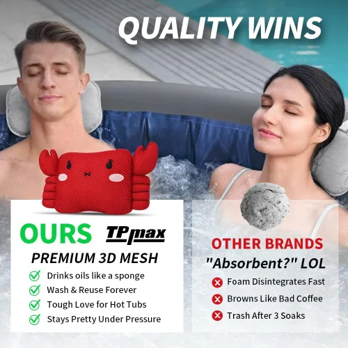 Vista 5 de TPmax Paquete doble de esponja reutilizable para bañera de hidromasaje y esponja absorbente de aceite, accesorios imprescindibles para bañera