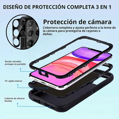 Vista 2 de Funda compatible con Samsung Galaxy S23 Ultra con diseño de bandera estadounidense antigua con protector de lente de cámara