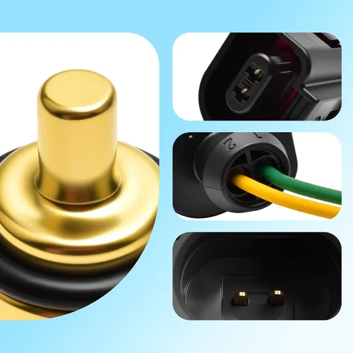Vista 5 de Sensor de temperatura del refrigerante con arnés de conector compatible con Audi A3 A4 A5 A6 A7 A8 S4 S5 S6 S8 Q5 Q7, Passat Jetta Golf CC Tiguan