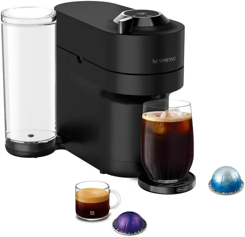 Vista 12 de Nespresso Vertuo Pop+ Deluxe de De'Longhi con Aeroccino, plateado
