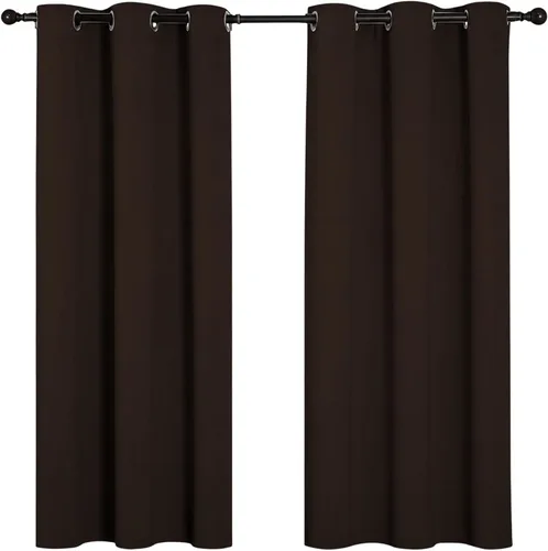 Vista 15 de Cortinas opacas para oscurecer la habitación, con aislamiento térmico, cortinas opacas con ojales para puertas y ventanas de poliéster