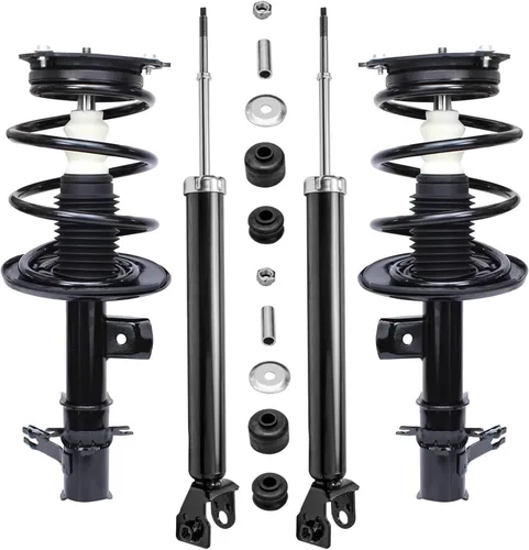Vista 30 de Detroit Axle - Kit de amortiguadores de 4 puntales para Ford Escape 14-19, 2 puntales delanteros con resorte helicoidal 2 amortiguadores traseros