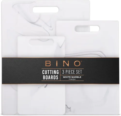 Vista 10 de BINO - Tabla de cortar de 3 piezas Plástico libre de BPA, duradero, multiusos, de doble cara, apto para lavavajillas, fácil de limpiar Granito