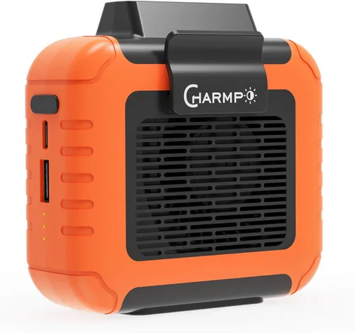 Vista 14 de Ventilador de cintura portátil – Batería de 6000 mAh, 3 velocidades, flujo de aire fuerte, hasta 16 horas de tiempo de trabajo, ventilador portátil