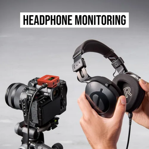 Vista 5 de RØDE Wireless GO (Gen 3) - Micrófono inalámbrico compacto - Audio impecable, grabación de punto flotante de 32 bits, control automático de nivel