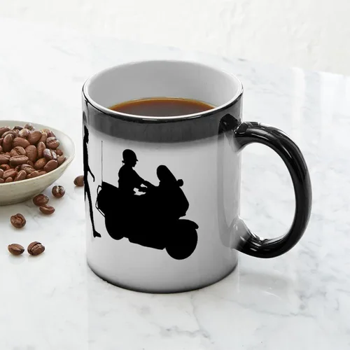 Vista 6 de CafePress Traffic Cop Taza mágica de cerámica, taza de té, 11 onzas