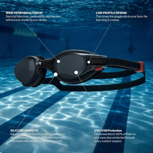 Vista 3 de TYR Vesi Adult Swim Goggles