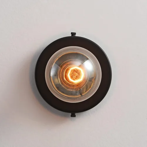Vista 5 de BRIGHTTIA Luna Uno - Aplique de pared de 1 luz, accesorio industrial moderno de mediados de siglo para pared y techo, lámpara minimalista para baño