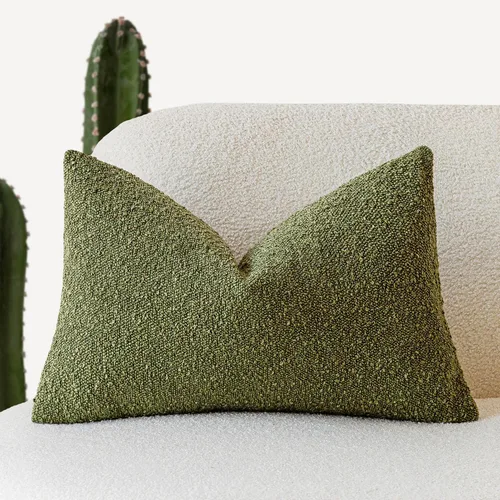 Vista 89 de Foindtower Fundas de almohada decorativas con textura de boucle, fundas de almohada sólidas, neutrales, suaves y acogedoras para silla, sofá