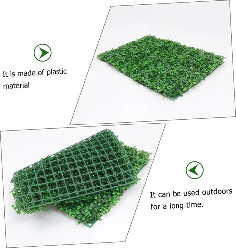 Vista 7 de Yardwe Plantas artificiales Planta Pared Plantas verdes artificiales Vegetación de plástico