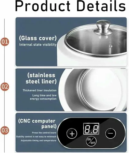 Vista 5 de Fabricante comercial de yogur, máquina automática de fermentación de yogur, fermentador eléctrico para vinagre de frutas, yogur, natto, vino de arroz