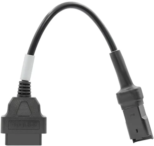 Vista 4 de eMoto Universal 4-Pin macho a OBD2 hembra Cable adaptador de diagnóstico de motocicleta para motocicletas Du Ca Ti