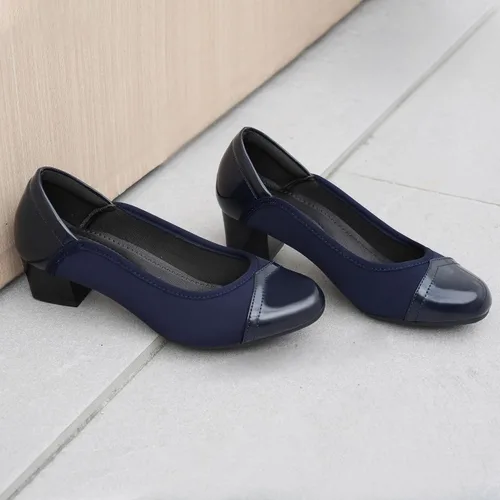 Vista 7 de Ortho+rest Zapatos de vestir para juanetes para mujer, zapatos ortopédicos de tacón bajo, mocasines ortopédicos sin cordones