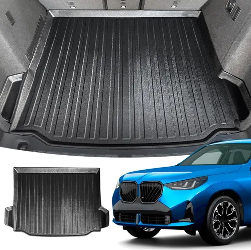 Vista 9 de Forro de carga prémium para BMW X3 2011-2017 – 100% de protección, tapete de maletero de automóvil de ajuste personalizado, tapete de carga negro