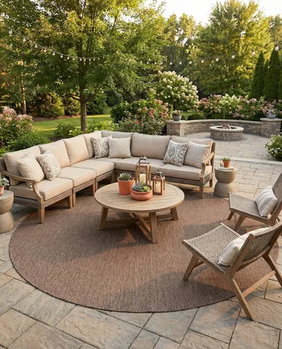 Vista 59 de Rugs.com Outdoor Solid Collection - Alfombra de pelo plano beige de 2 x 3 pulgadas, perfecta para entradas, cocinas, rincones de desayuno, piezas