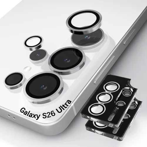 Vista 14 de Orzero Protector de lente de cámara compatible con Samsung Galaxy S25, bandeja de instalación de un solo paso, cubierta de vidrio con anillo