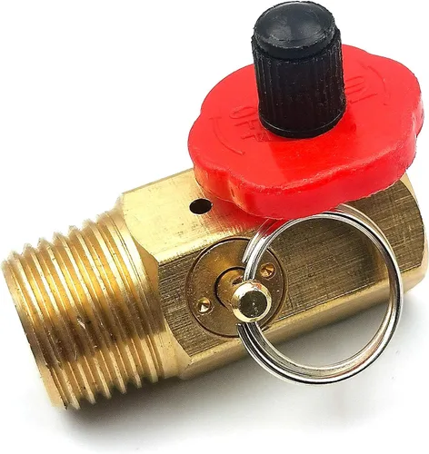 Vista 8 de KIRO&SEEU Herramienta colector de tanque de aire con puerto de llenado, válvula de seguridad de apagado de aluminio y derivación de alivio Tanque
