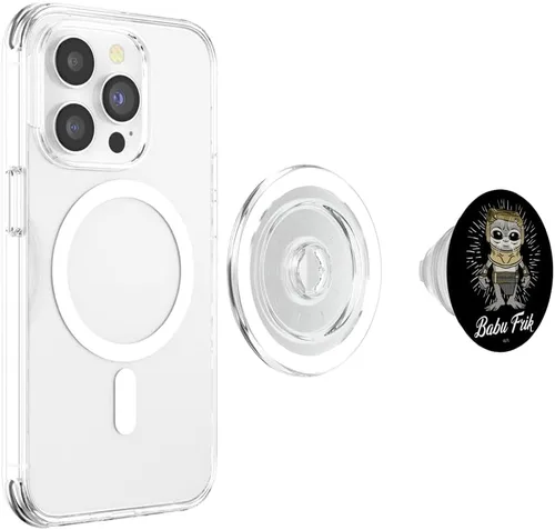 Vista 4 de Star Wars: The Rise Of Skywalker Babu Frik Cute Cartoon PopSockets MagSafe PopGrip para iPhone
