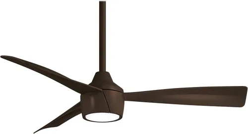 Vista 5 de MINKA-AIRE F625L-CL Skinnie - Ventilador de techo LED de 3 aspas para interiores y exteriores, 44 pulgadas, acabado carbón, con aspas de carbón