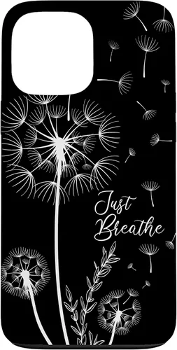 Vista 24 de Lindo diseño de tatuaje de diente de león flechas respiración patrón caso para iPhone 17