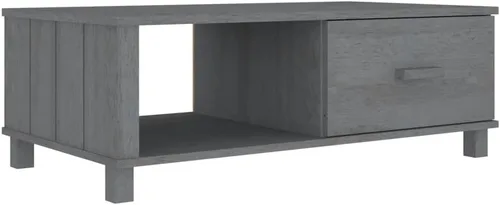 Vista 3 de Coffee Table Living Room furnitureCoffee Table HAMAR Dark Gray 39.4"x21.7"x13.8" Solid Wood PineSuitable for bedrooms, Living Rooms, and Dining Rooms