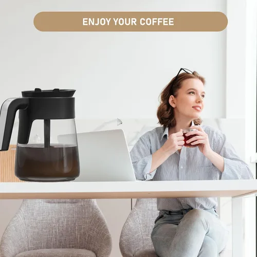 Vista 14 de Jarra de reemplazo para cafetera de 12 tazas compatible con cafetera Ninja CFP101 CFP201 CFP301 CFN601 CM401 CFP200 CFP250A CFP300 CFP305 CFP307