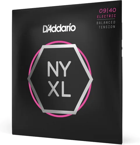 Vista 18 de D'Addario cuerdas para guitarra eléctrica, NYXL niqueladas, NYXL1152, calibre medio/pesado superior 11-52, juego de 6 cuerdas, paquete de 1