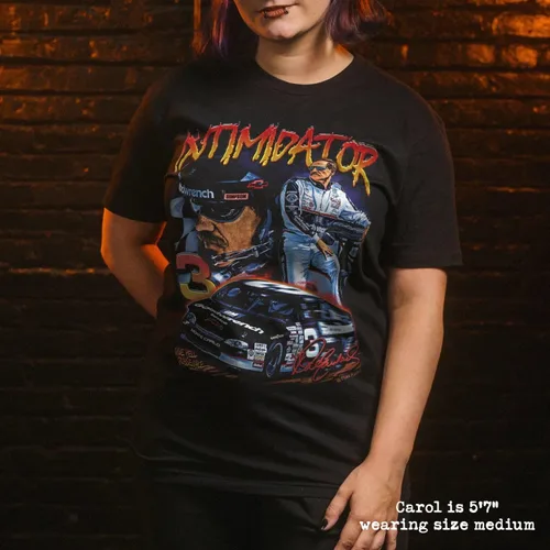 Vista 3 de Black Rabbit Camisetas y tops retro de los 90s Racing Intimidator Earnhardt Raise Hell Praise Dale