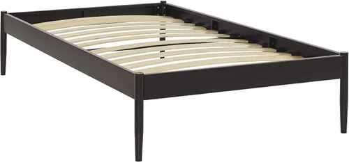 Vista 12 de Modway Elsie - Base de cama de metal con soporte de tablillas, tamaño King, color marrón